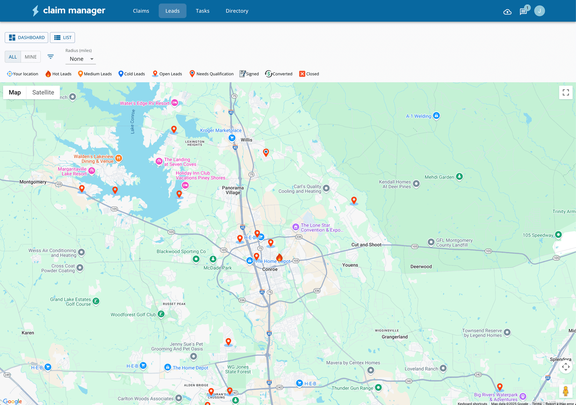 Leads and Sales screenshot
